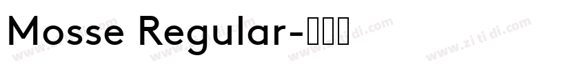Mosse Regular字体转换
